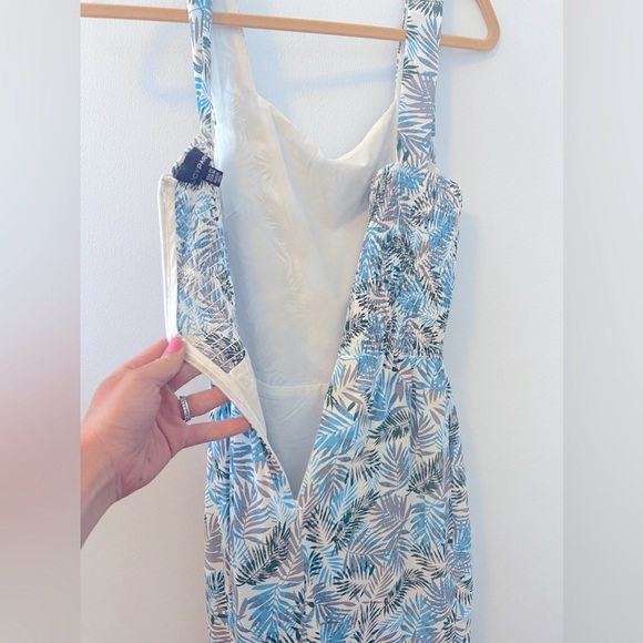 NWOT Lucy Paris Tropical Print Midi Dress w/Bow Tie Straps - XS - Picture 5 of 11